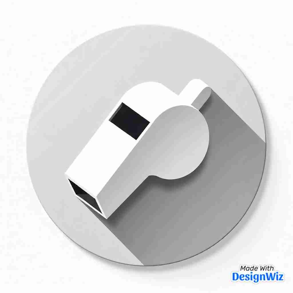 super bowl image referee whistle icon