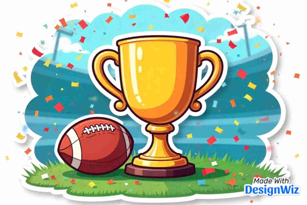 super bowl image with championship trophy