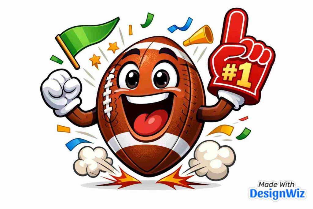 super bowl image with funny cartoon
