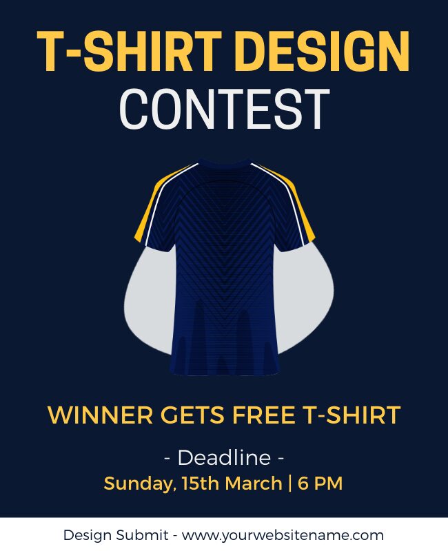 T-Shirt Design Contest Flyer Template