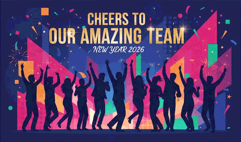 team celebration new year image