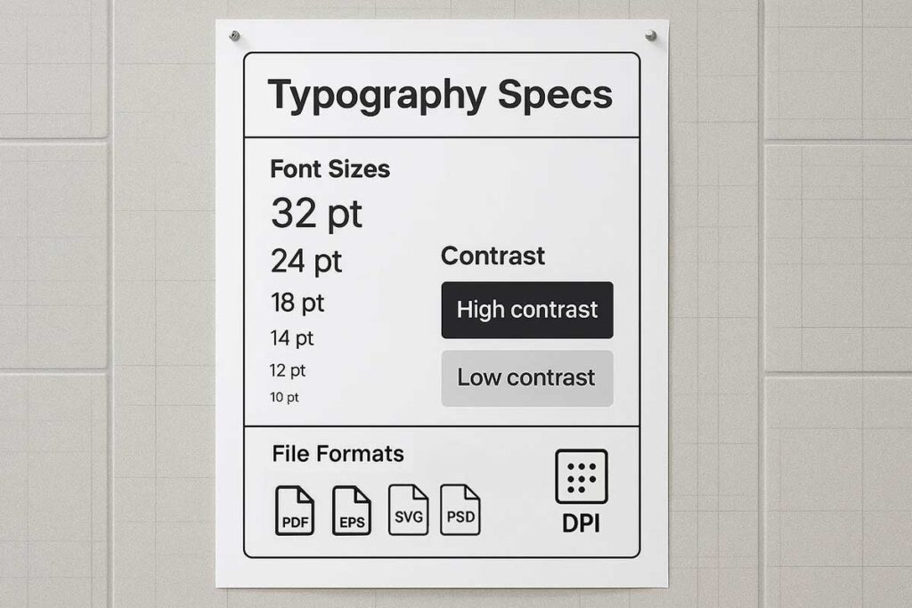 Technical Typography Specs
