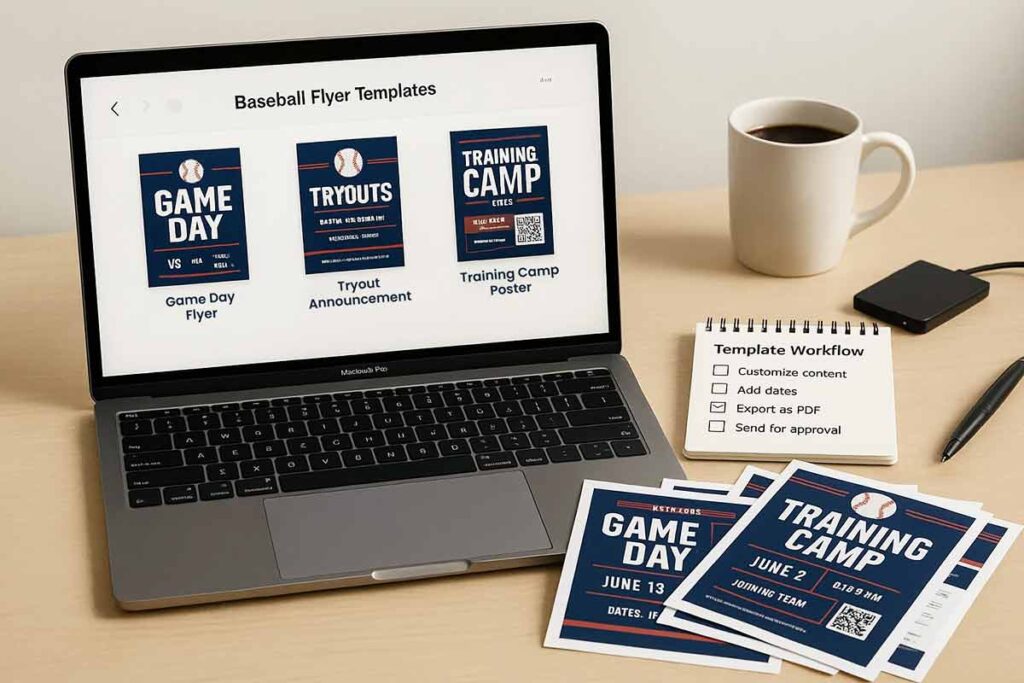 Professional template standardization system showing master layouts and style guides