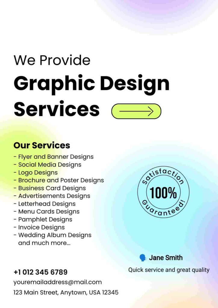 Testimonial Graphic Service Flyer Template