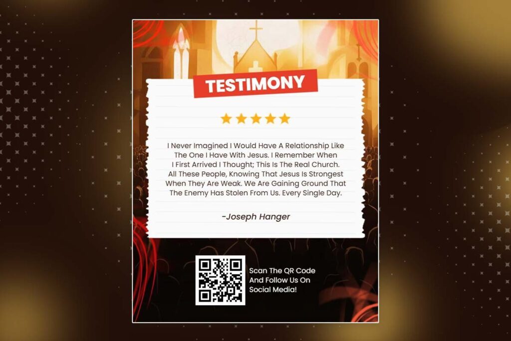 Testimonial Placement And Portfolio Integration For Trust Building In Premium Church Flyer