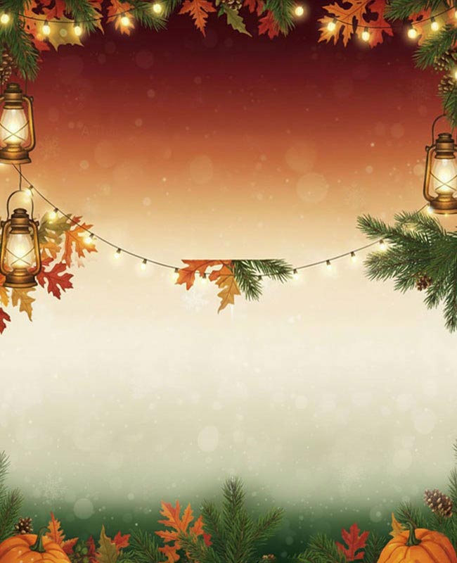 Thanksgiving And Christmas Celebration Event Template