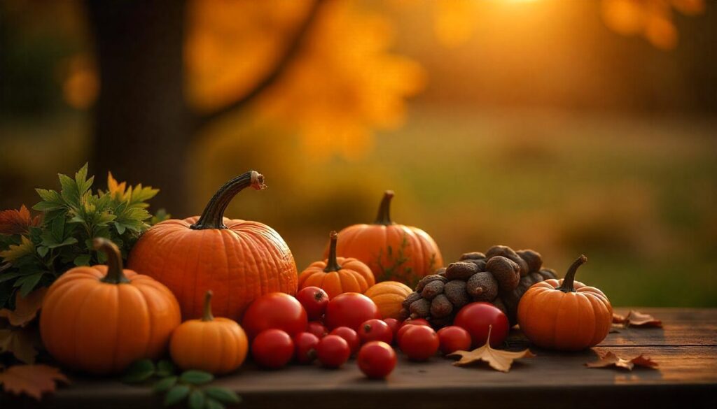Thanksgiving Harvest Gathering Image