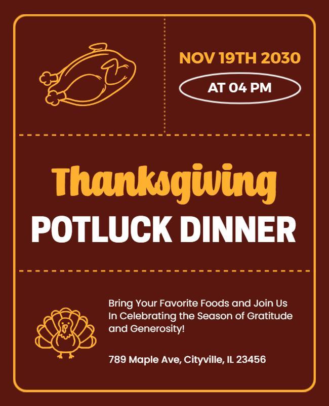 Community Thanksgiving Posters