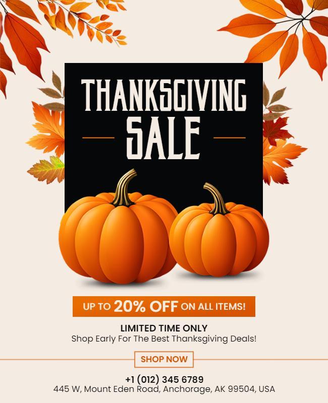Retail & Sales Thanksgiving Posters