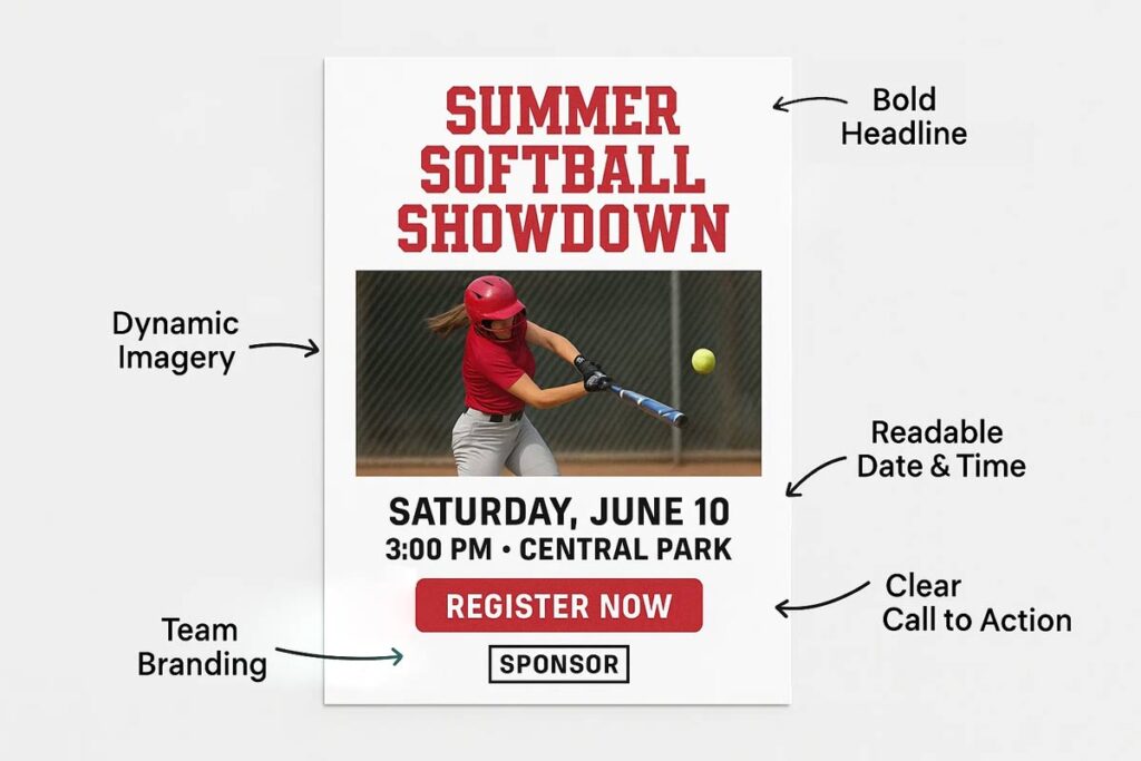 The Essential Design Elements Every Softball Flyer Needs