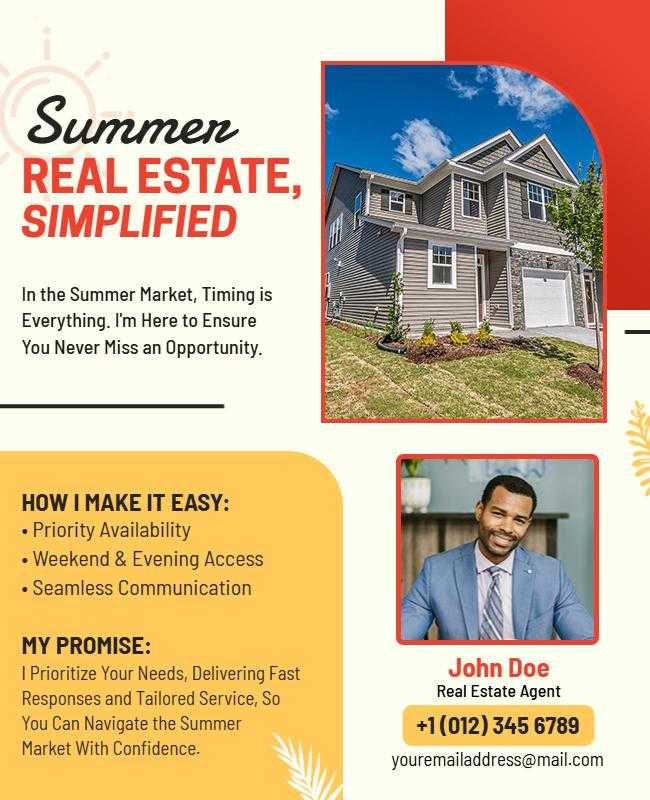 Summer Real Estate Promotion Flyer