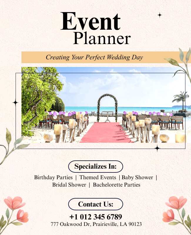 Themed Event Planner Flyer Template