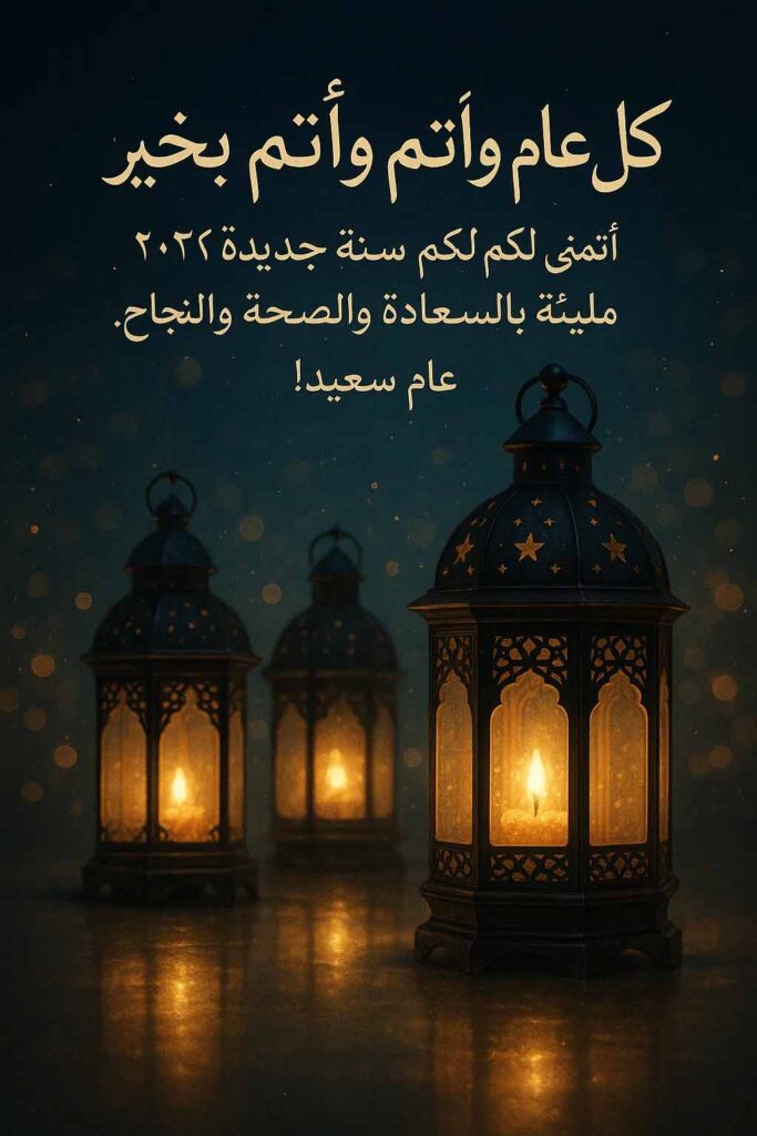 Traditional Arabic New Year Wishes Image