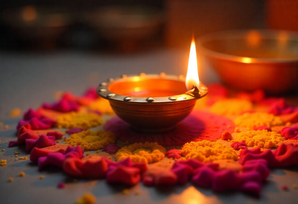 Traditional Diya Glow
