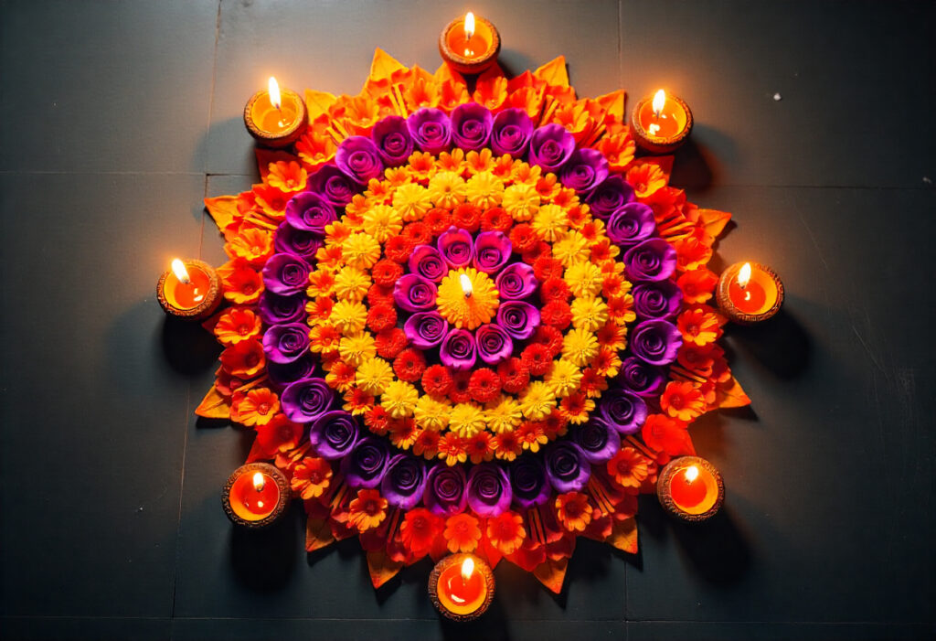 Traditional Flower Rangoli
