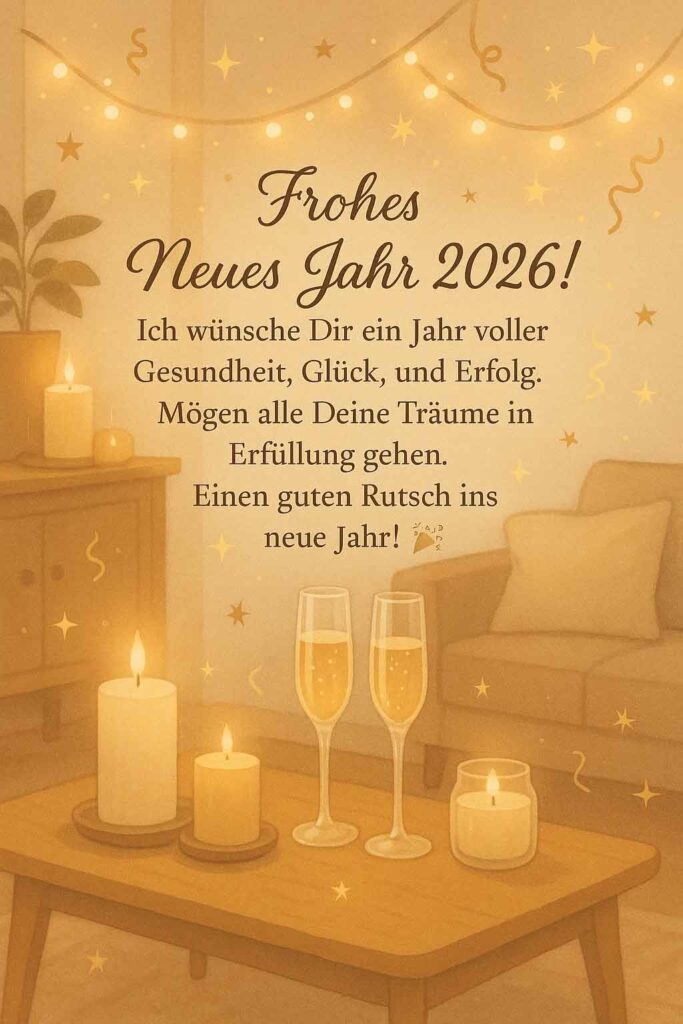 Traditional German New Year Greeting