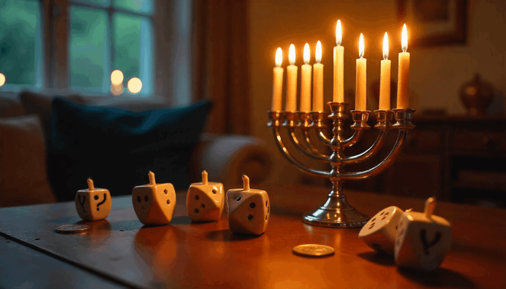 traditional menorah celebration