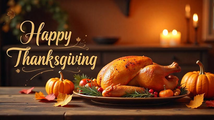 Traditional Thanksgiving Greeting Card