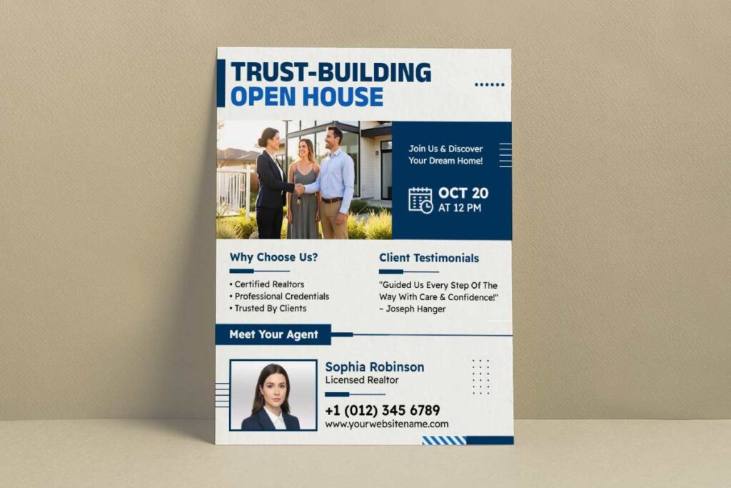 Trust-Building Open House Event Flyer Template