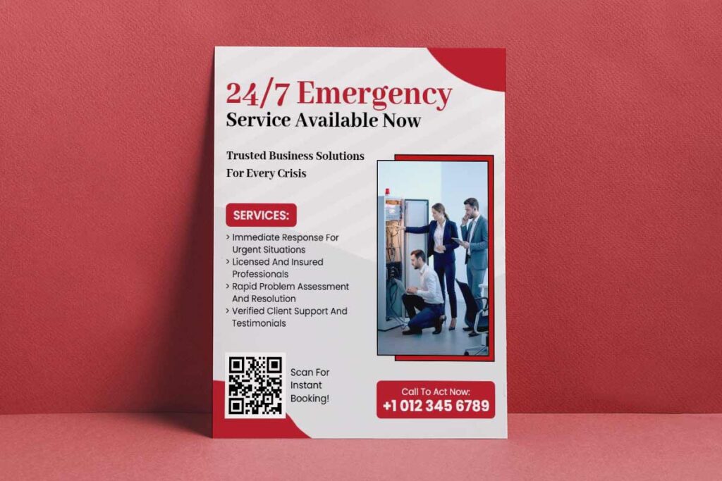 Trusted Business Crisis Solutions Flyer Template