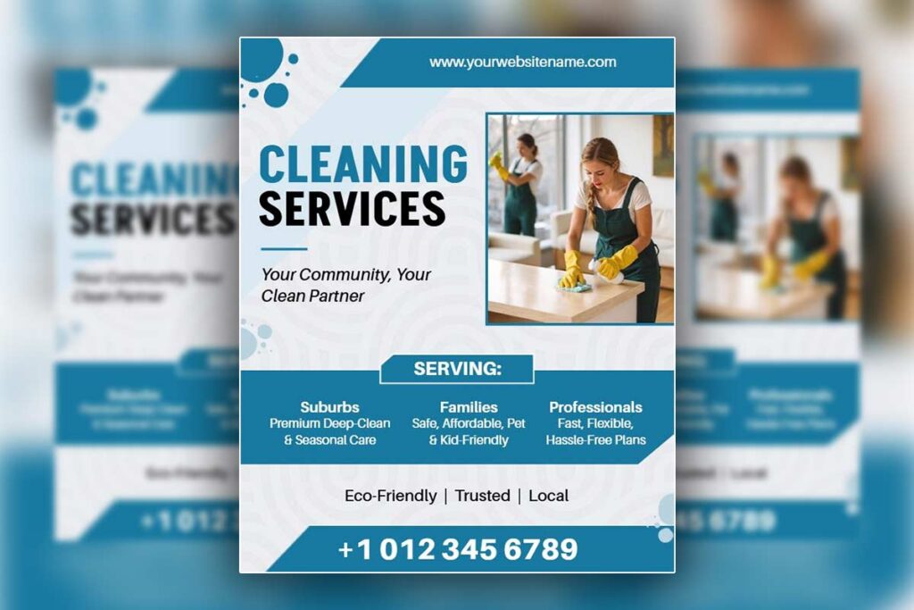 Trusted Community Cleaning Partner Flyer Template