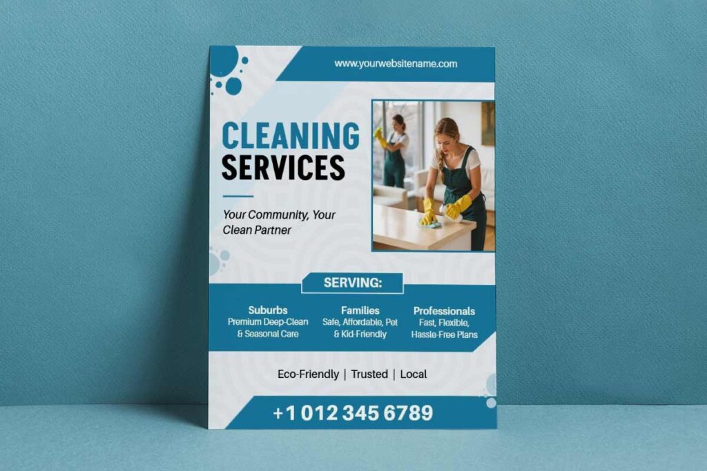 Trusted Community Cleaning Partner Flyer Template
