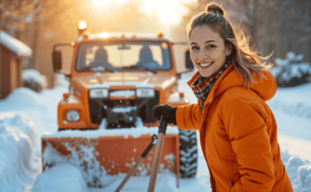 Cover image describe that growing snow removal business with flyers.