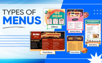 types of menus explained with examples & uses