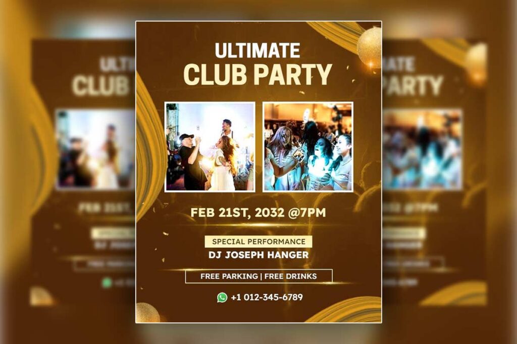Ultimate Club Party Celebration Flyer Template