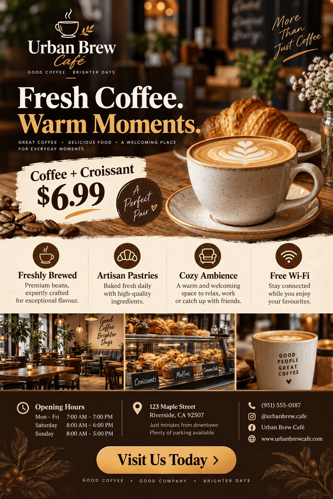 urbanbrew google business profile to flyer