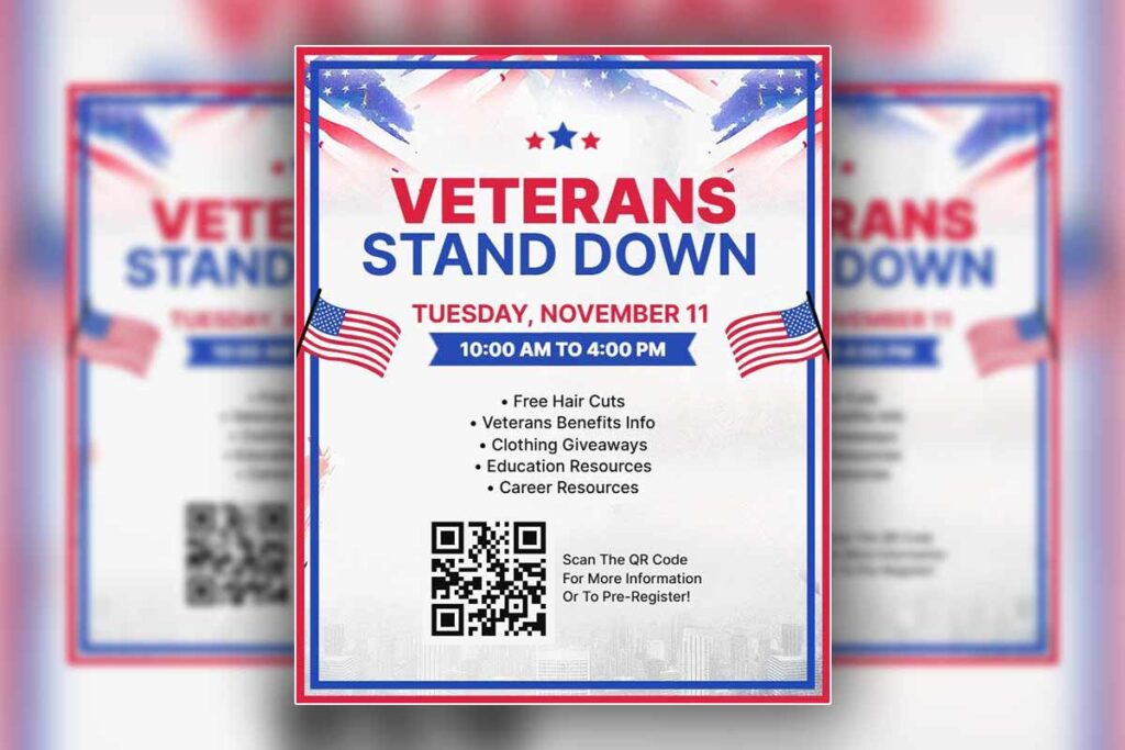 Veteran Stand Down Event Information Flyer Template