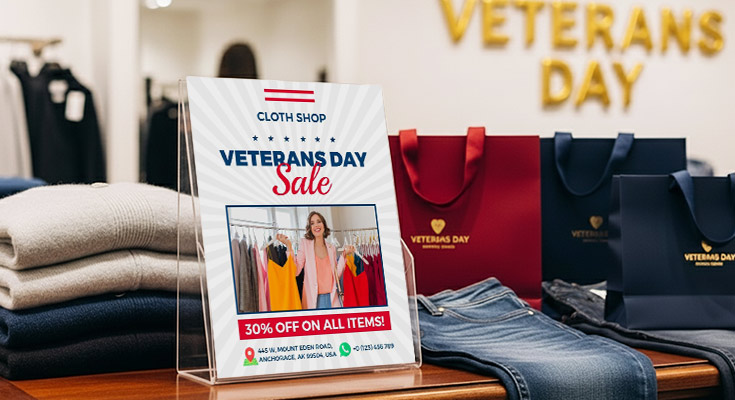 Veterans Day Competitive Flyers for Service Providers
