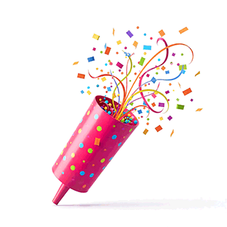 Vibrant Party Popper Icon