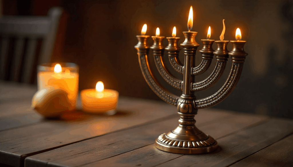 vintage hanukkah menorah
