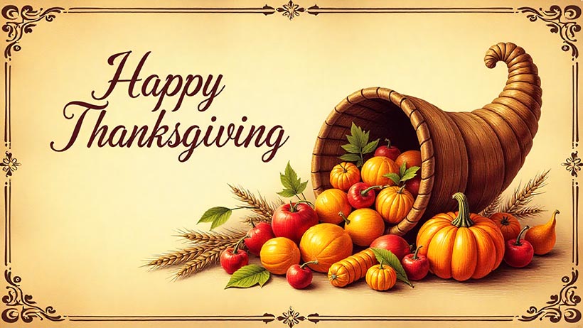 Vintage Harvest-themed Greeting