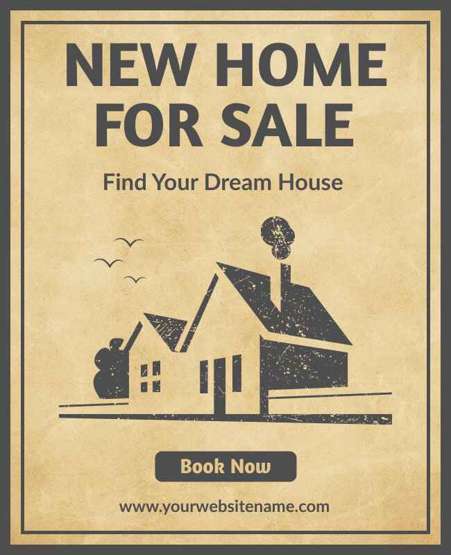 Vintage House Sale Flyer Template