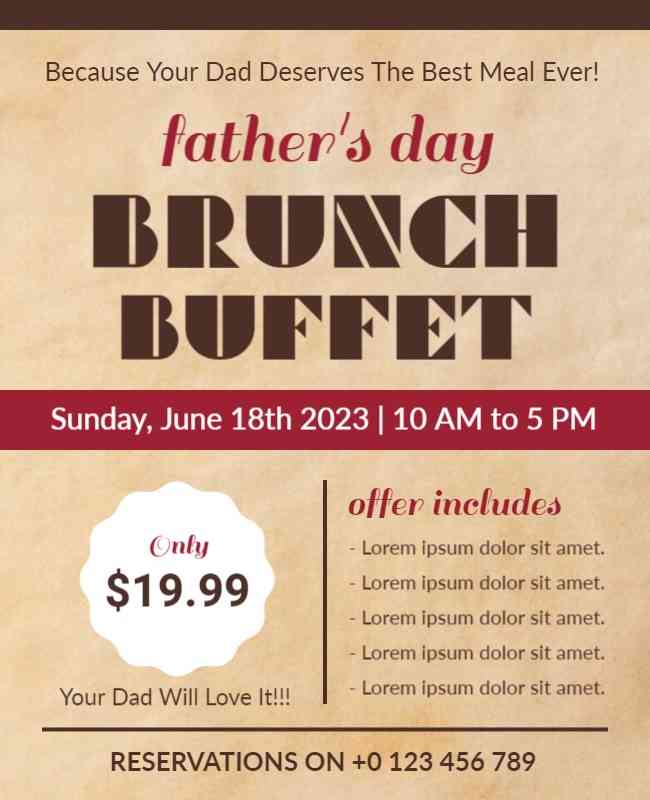 Fathers Day Vintage and Retro Theme Template