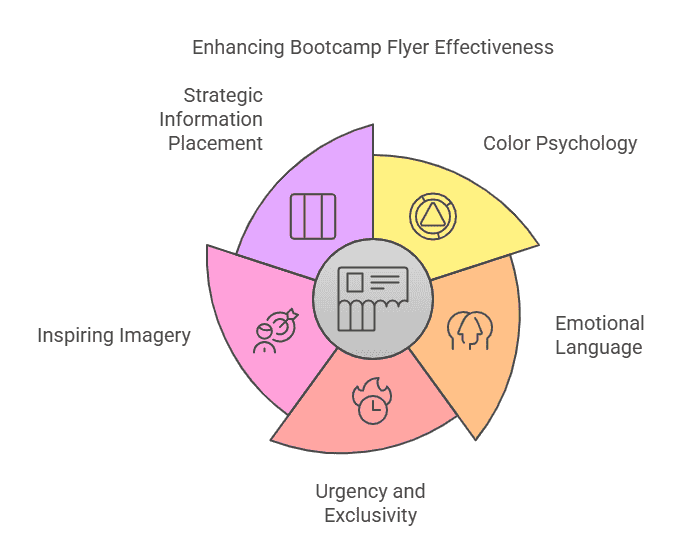 visual representing the psychology of bootcamp flyer designs.