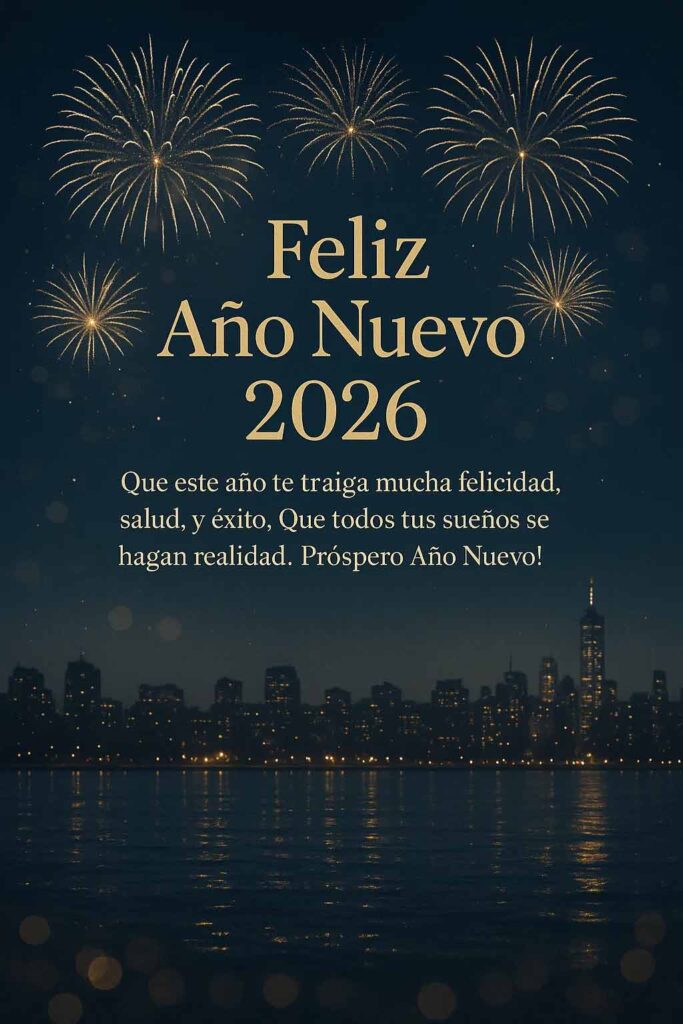 Warm Family Spanish New Year Greeting