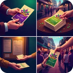 Ways To Share Printed Mardi Gras Flyers