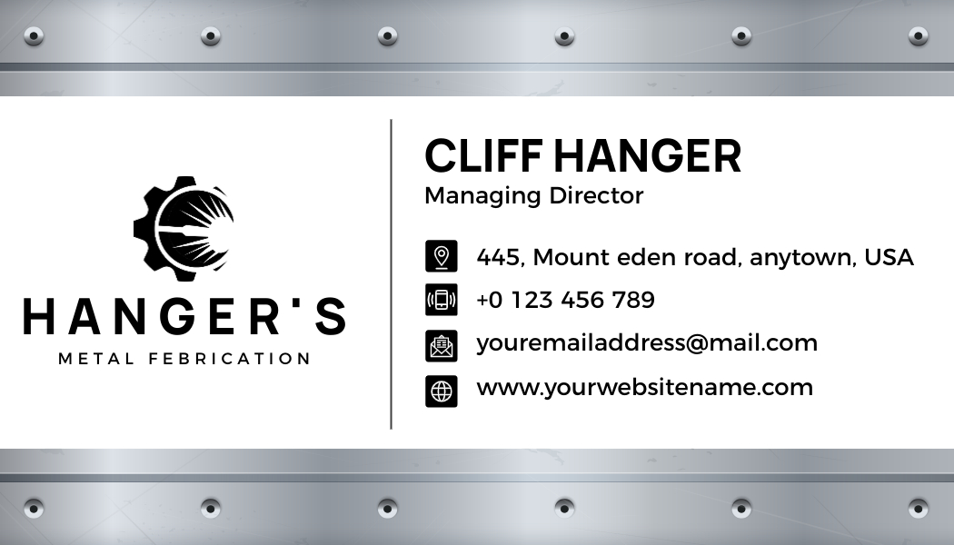 White and Manatee Business Card Back
