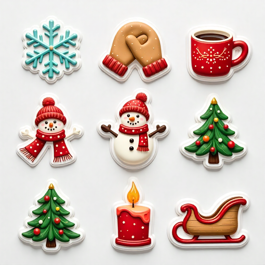 Cozy Winter Theme Stickers