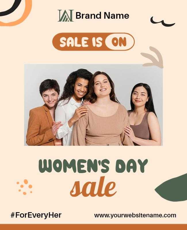 Flyer for Women’s Day Celebrations Sale