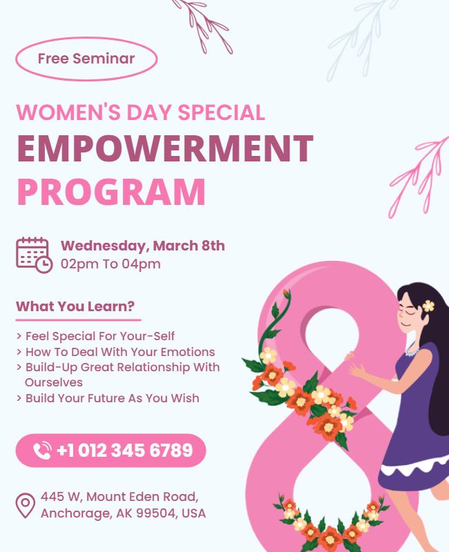 Womens-day-empowerment-seminar-flyer-template