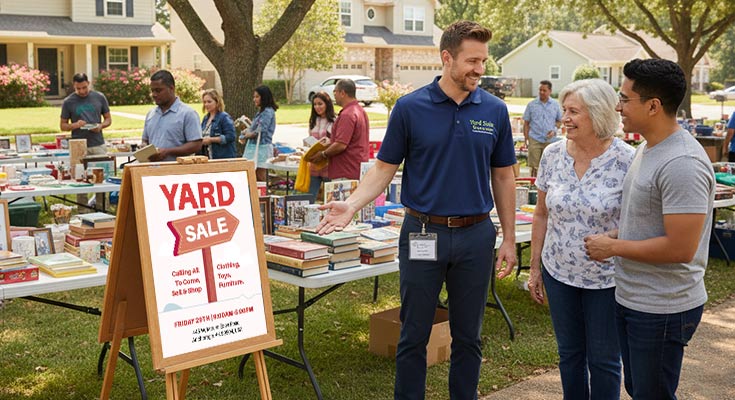 Yard Sale Retention Flyers for Service Providers