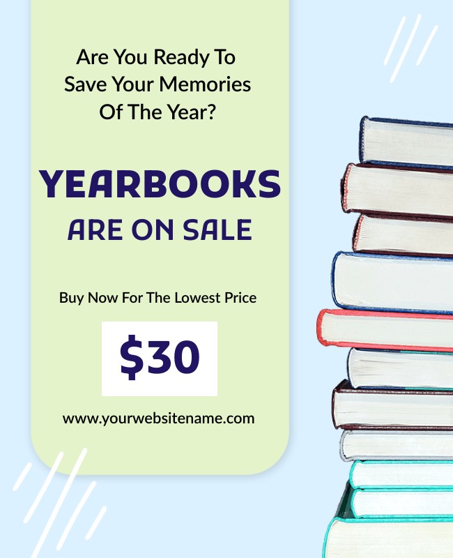 Creative yearbook flyer design to boost sales and attract more buyers